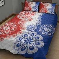 Paraguay Nanduti Traditional Lace Stylized Quilt Bed Set