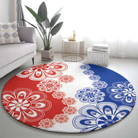 Paraguay Nanduti Traditional Lace Stylized Round Carpet