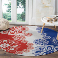 Paraguay Nanduti Traditional Lace Stylized Round Carpet