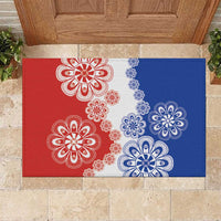 Paraguay Nanduti Traditional Lace Stylized Rubber Doormat