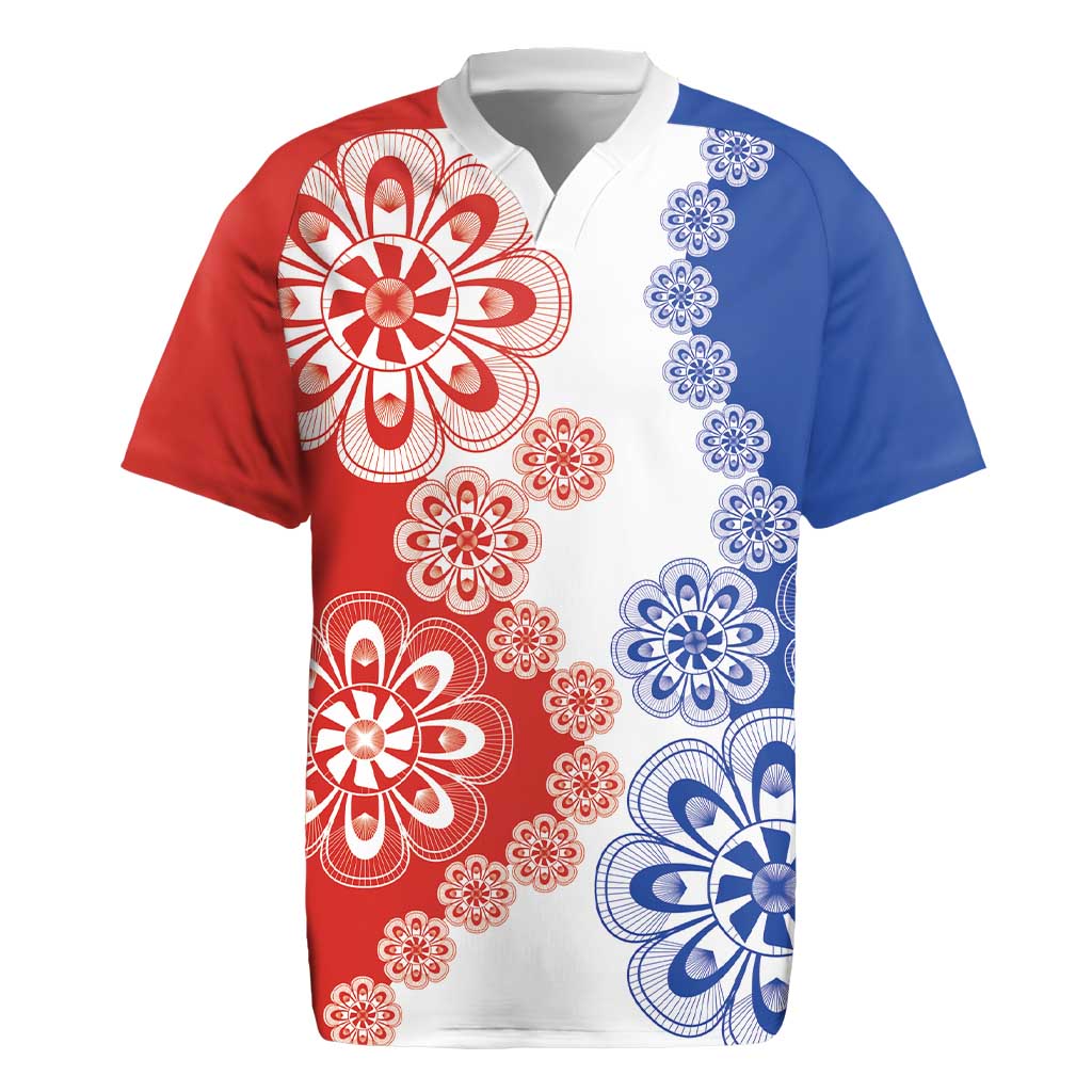Paraguay Nanduti Traditional Lace Stylized Rugby Jersey