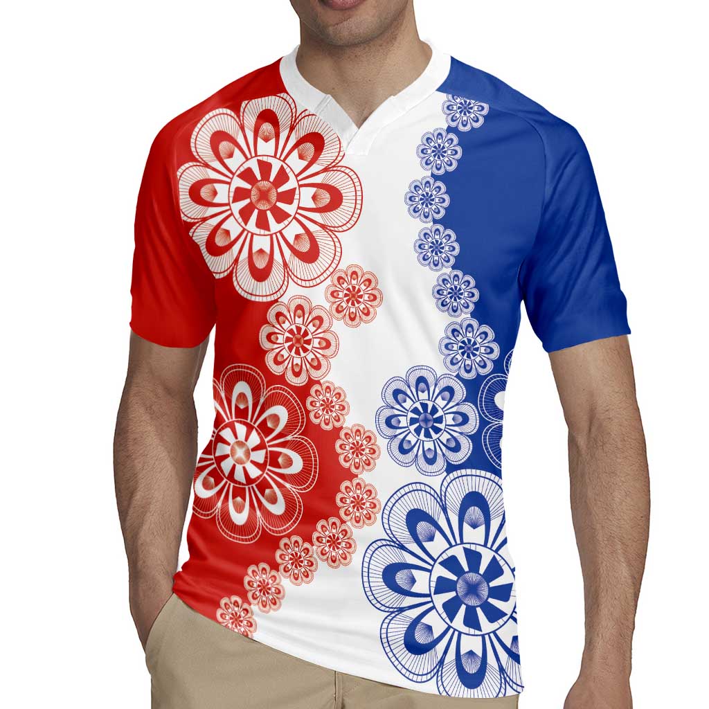 Paraguay Nanduti Traditional Lace Stylized Rugby Jersey