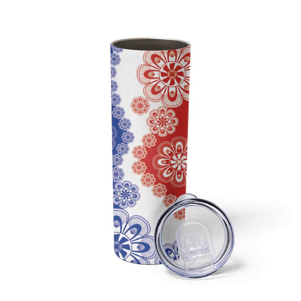 Paraguay Nanduti Traditional Lace Stylized Skinny Tumbler