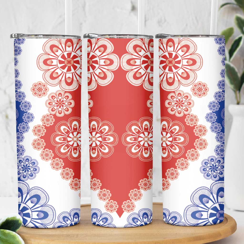 Paraguay Nanduti Traditional Lace Stylized Skinny Tumbler