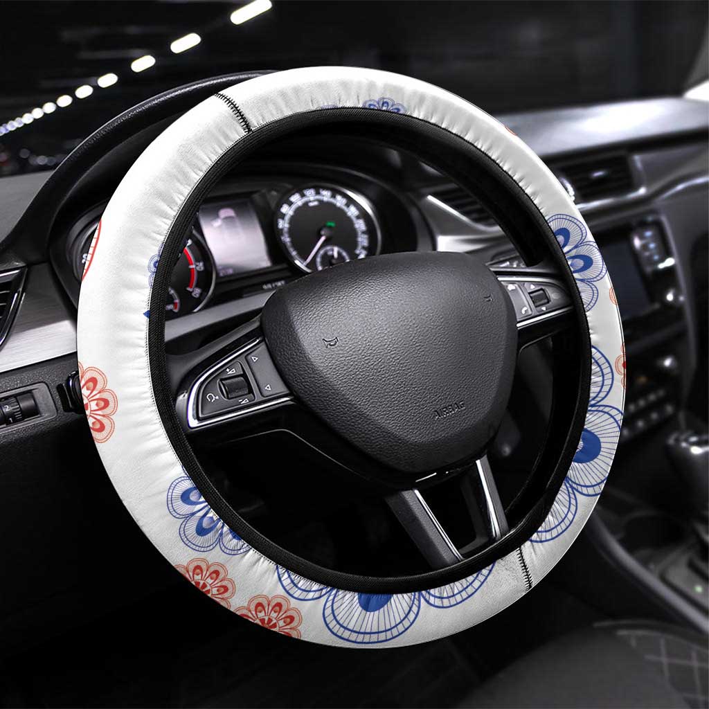Paraguay Nanduti Traditional Lace Stylized Steering Wheel Cover
