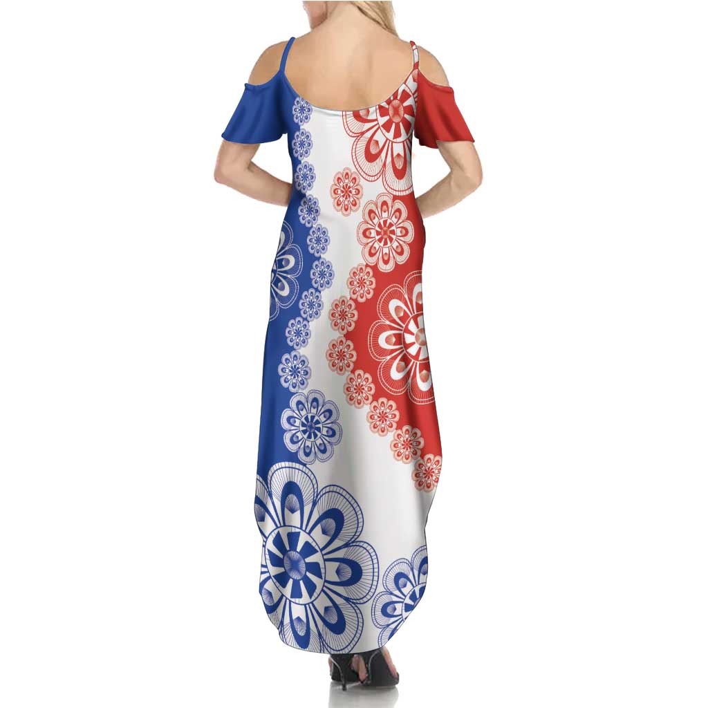 Paraguay Nanduti Traditional Lace Stylized Summer Maxi Dress
