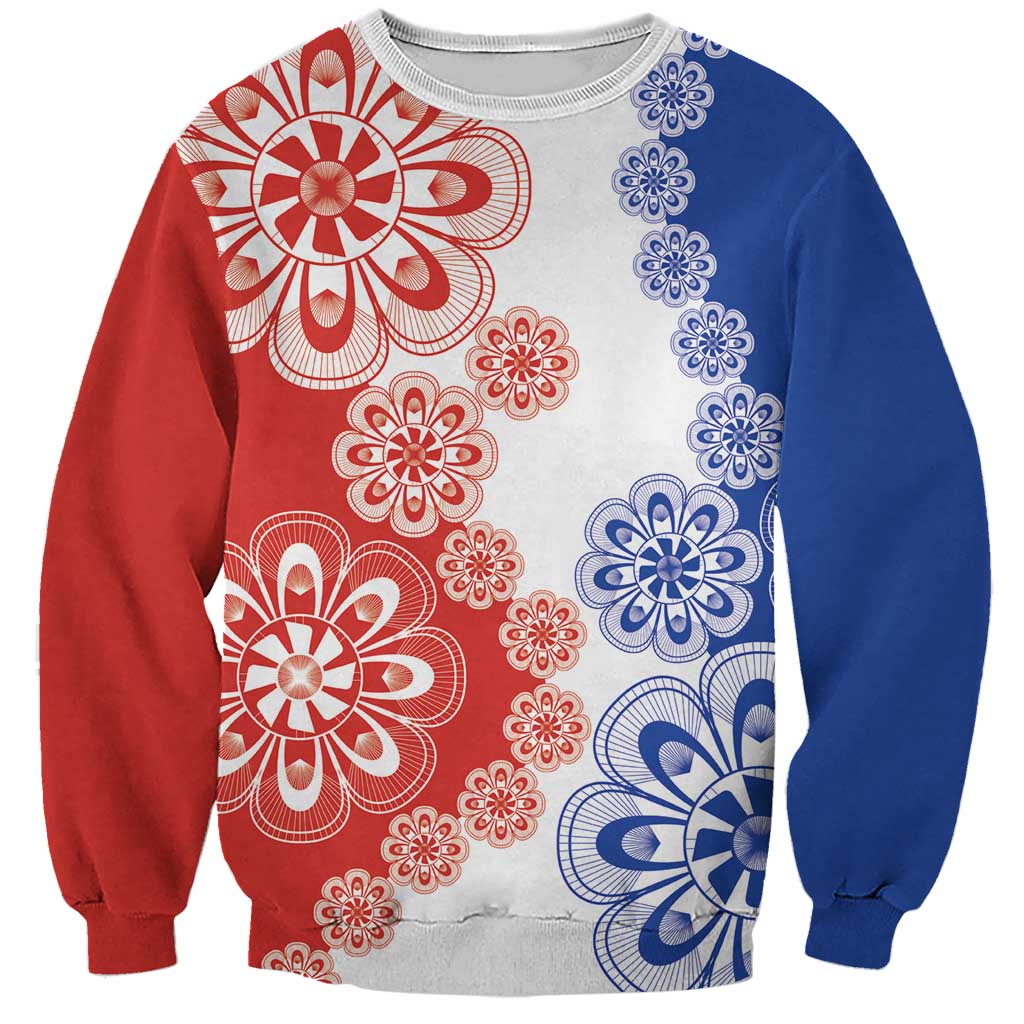 Paraguay Nanduti Traditional Lace Stylized Sweatshirt