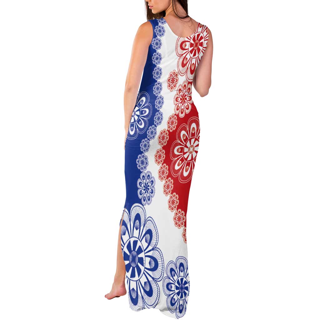 Paraguay Nanduti Traditional Lace Stylized Tank Maxi Dress