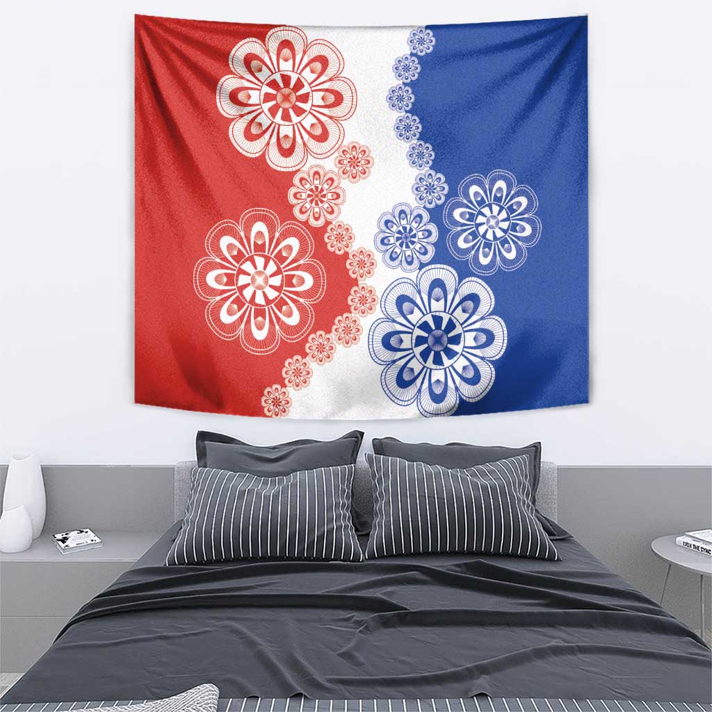 Paraguay Nanduti Traditional Lace Stylized Tapestry