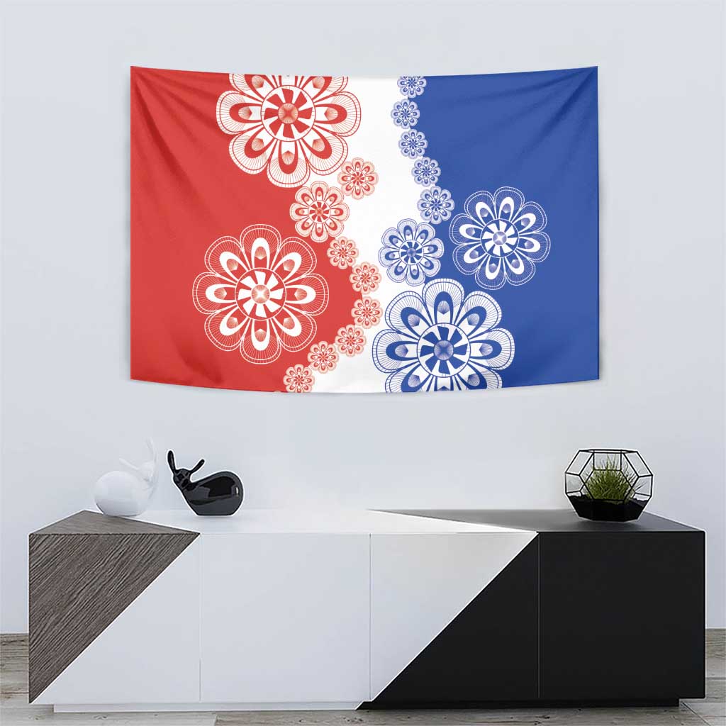 Paraguay Nanduti Traditional Lace Stylized Tapestry