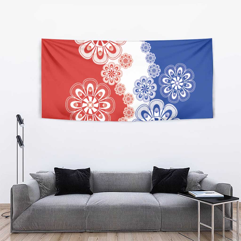 Paraguay Nanduti Traditional Lace Stylized Tapestry