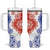 Paraguay Nanduti Traditional Lace Stylized Tumbler With Handle
