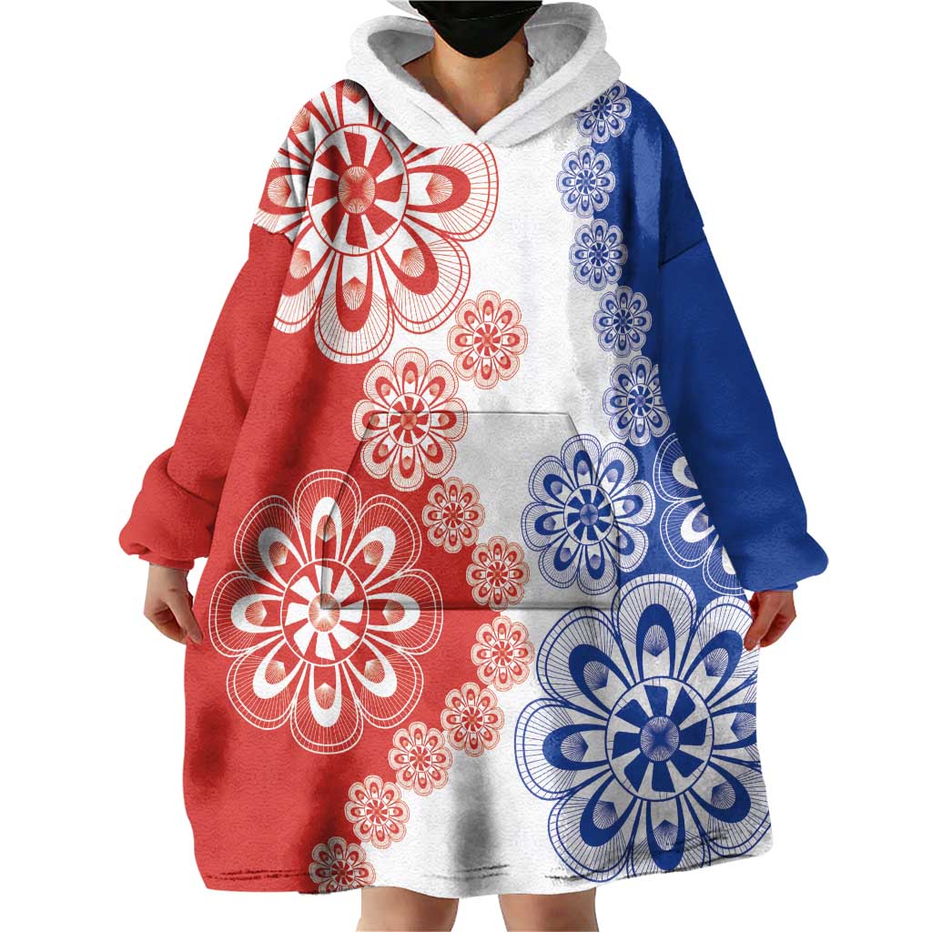 Paraguay Nanduti Traditional Lace Stylized Wearable Blanket Hoodie