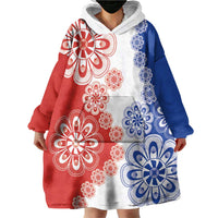 Paraguay Nanduti Traditional Lace Stylized Wearable Blanket Hoodie