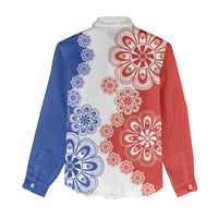 Paraguay Nanduti Traditional Lace Stylized Women Casual Shirt