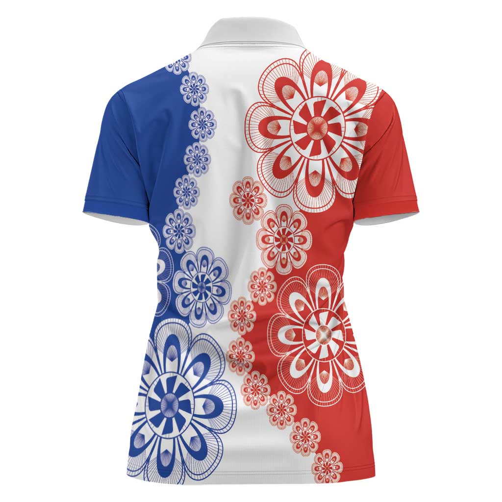 Paraguay Nanduti Traditional Lace Stylized Women Polo Shirt