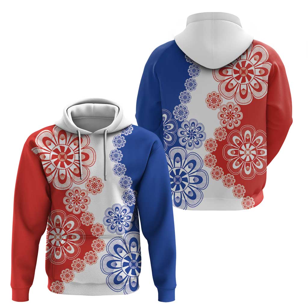 Paraguay Nanduti Traditional Lace Stylized Zip Hoodie