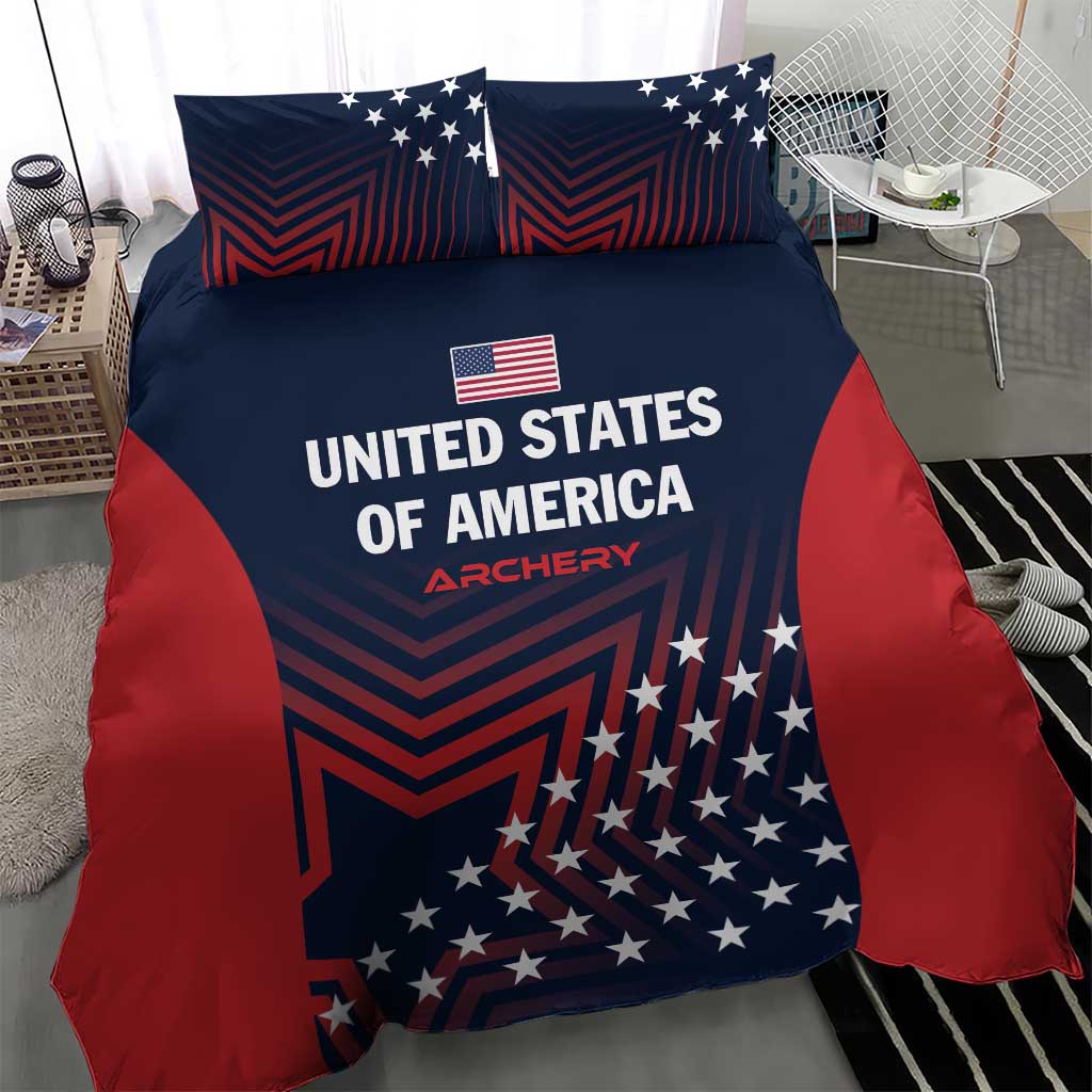 Personalized USA 2025 Archery Bedding Set Aim Shoot Win