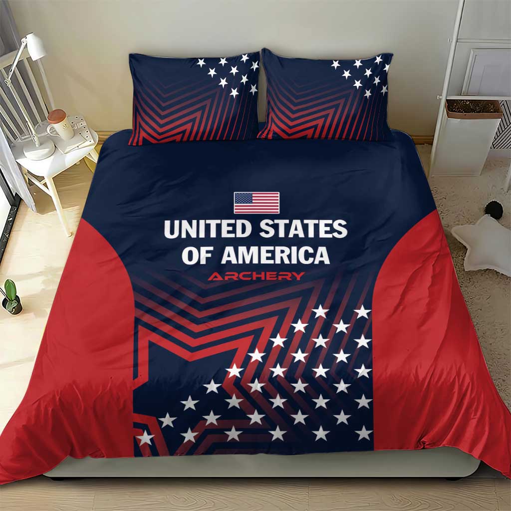 Personalized USA 2025 Archery Bedding Set Aim Shoot Win