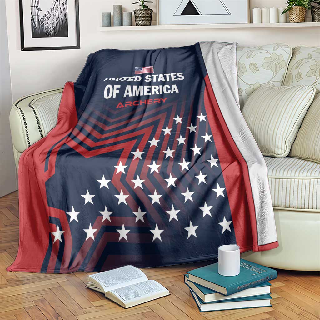 Personalized USA 2025 Archery Blanket Aim Shoot Win
