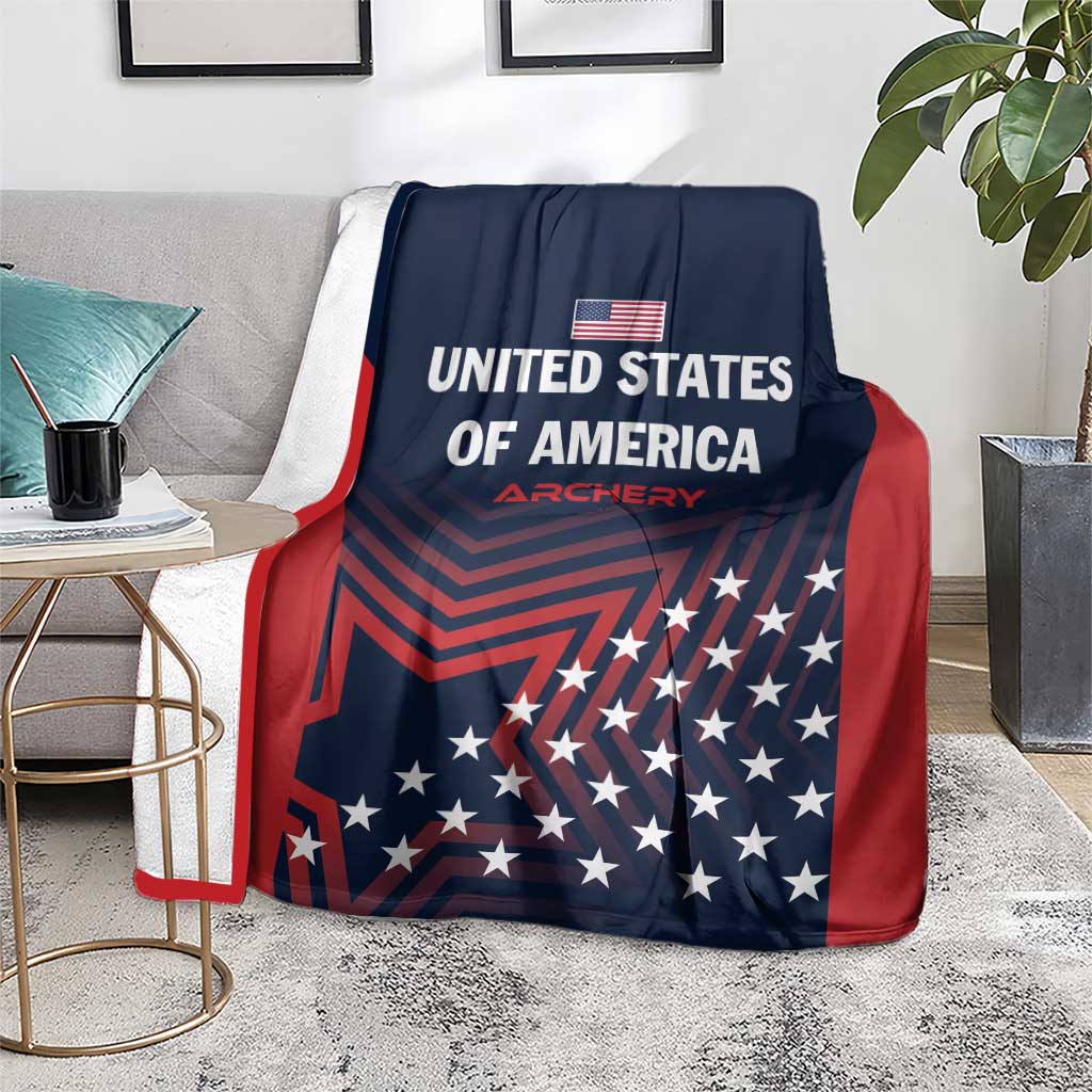 Personalized USA 2025 Archery Blanket Aim Shoot Win