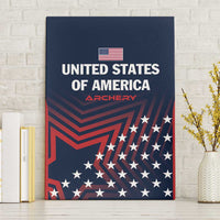 Personalized USA 2025 Archery Canvas Wall Art Aim Shoot Win