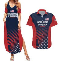 Personalized USA 2025 Archery Couples Matching Summer Maxi Dress and Hawaiian Shirt Aim Shoot Win