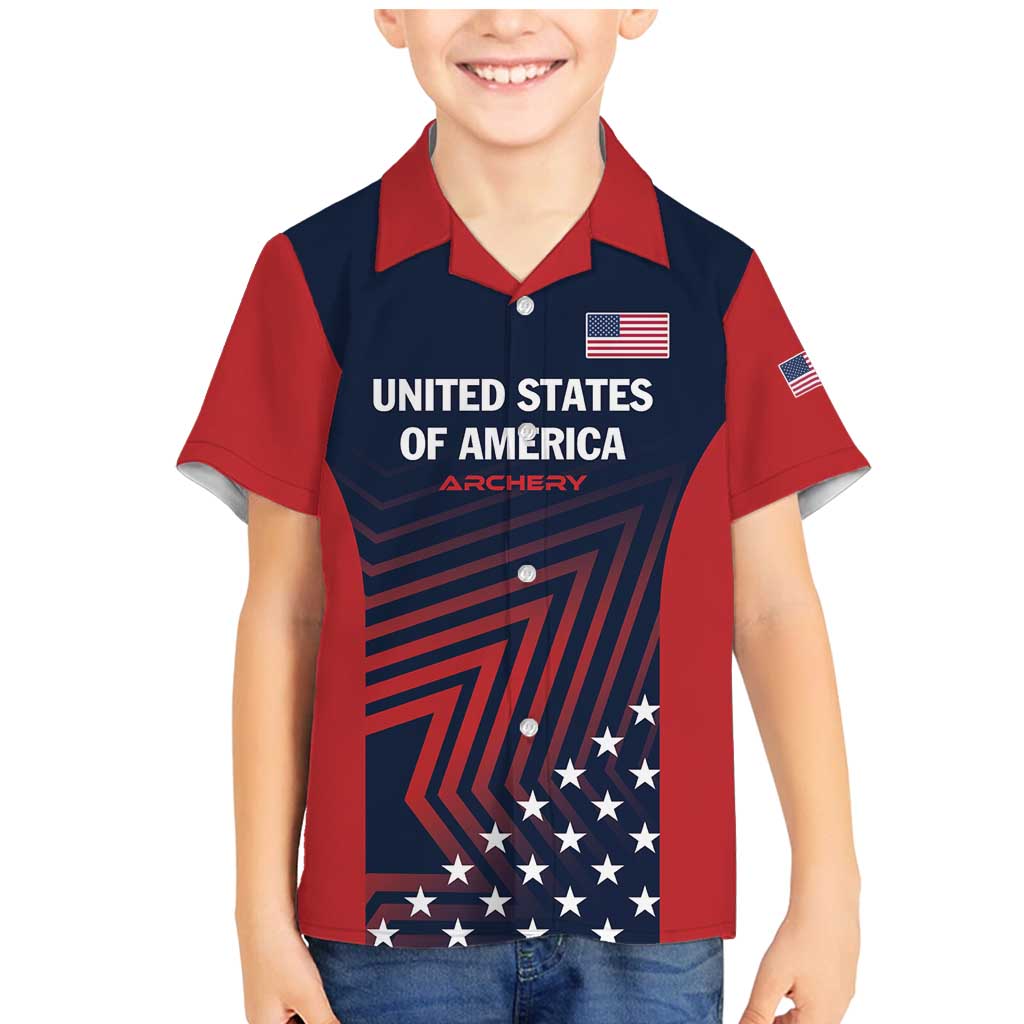 Personalized USA 2025 Archery Family Matching Mermaid Dress and Hawaiian Shirt Aim Shoot Win