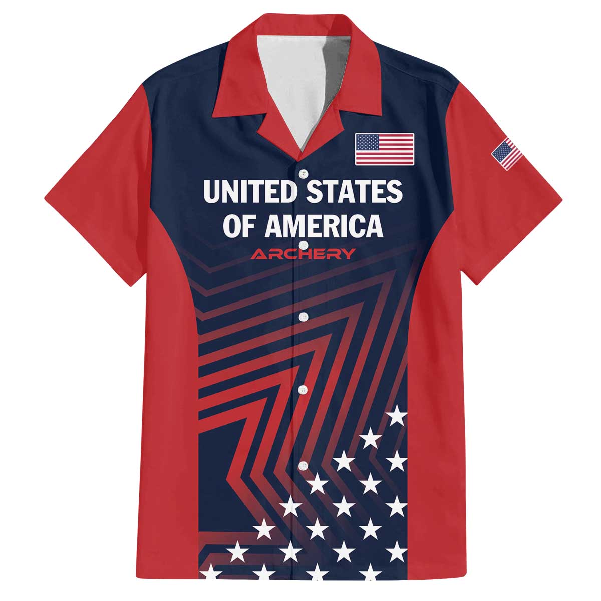 Personalized USA 2025 Archery Family Matching Off The Shoulder Long Sleeve Dress and Hawaiian Shirt Aim Shoot Win