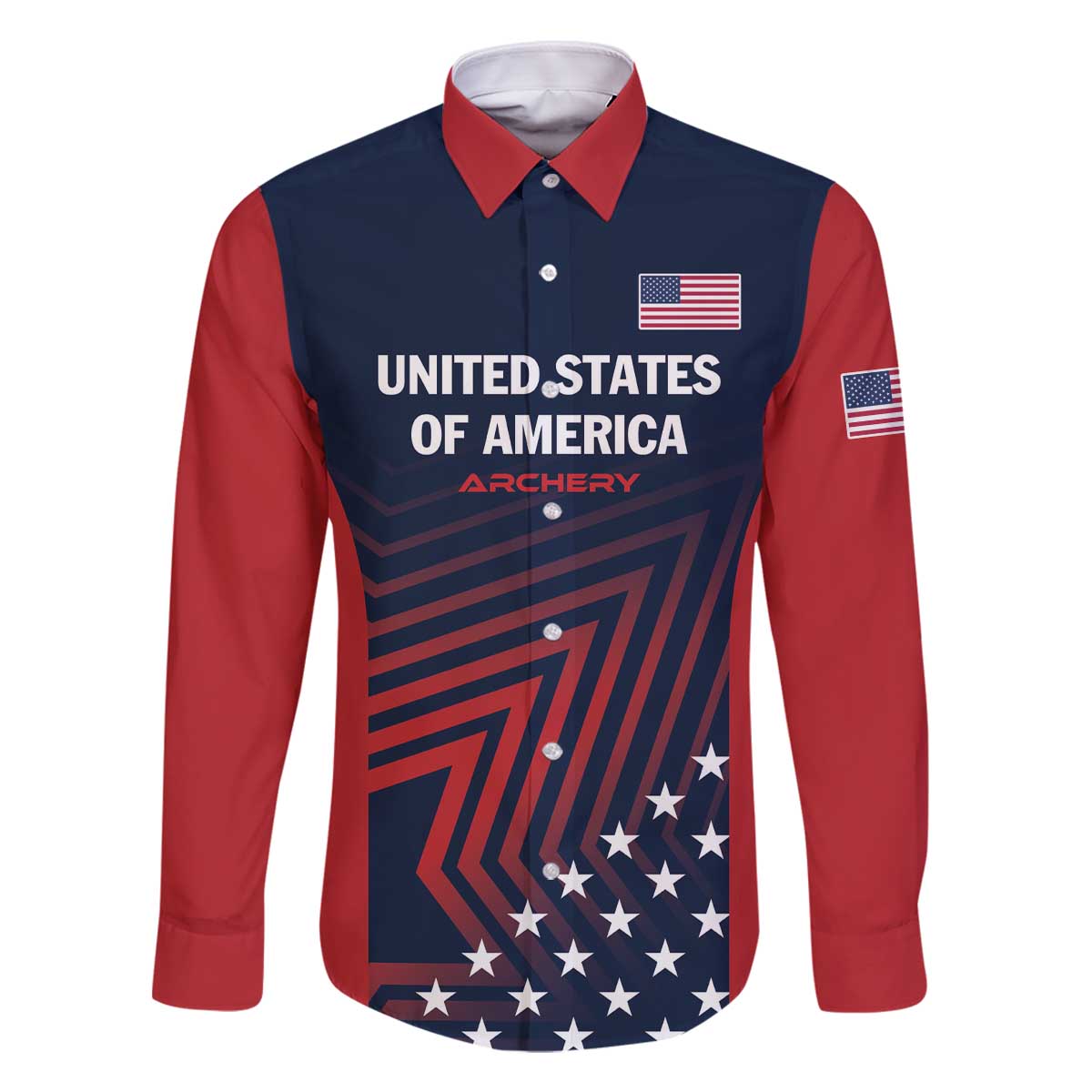 Personalized USA 2025 Archery Family Matching Off The Shoulder Long Sleeve Dress and Hawaiian Shirt Aim Shoot Win