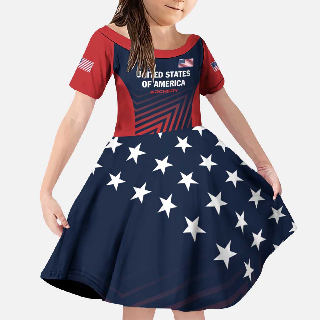 Personalized USA 2025 Archery Family Matching Off Shoulder Maxi Dress and Hawaiian Shirt Aim Shoot Win
