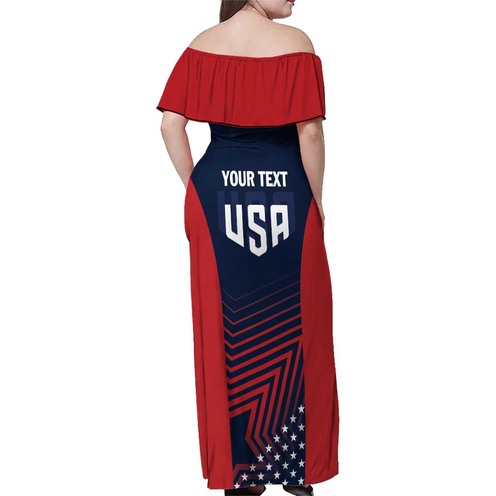 Personalized USA 2025 Archery Family Matching Off Shoulder Maxi Dress and Hawaiian Shirt Aim Shoot Win