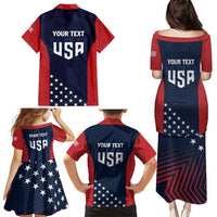 Personalized USA 2025 Archery Family Matching Puletasi and Hawaiian Shirt Aim Shoot Win