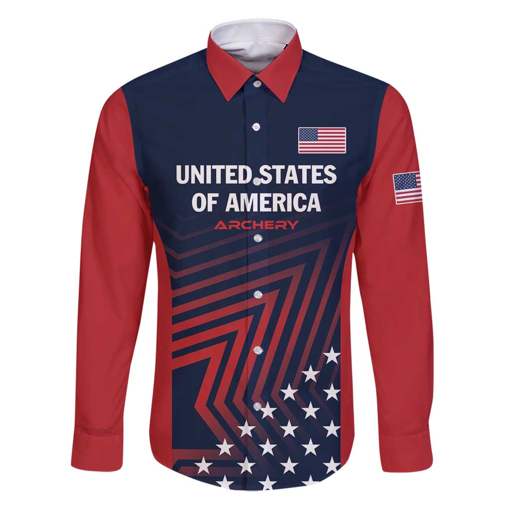 Personalized USA 2025 Archery Family Matching Puletasi and Hawaiian Shirt Aim Shoot Win