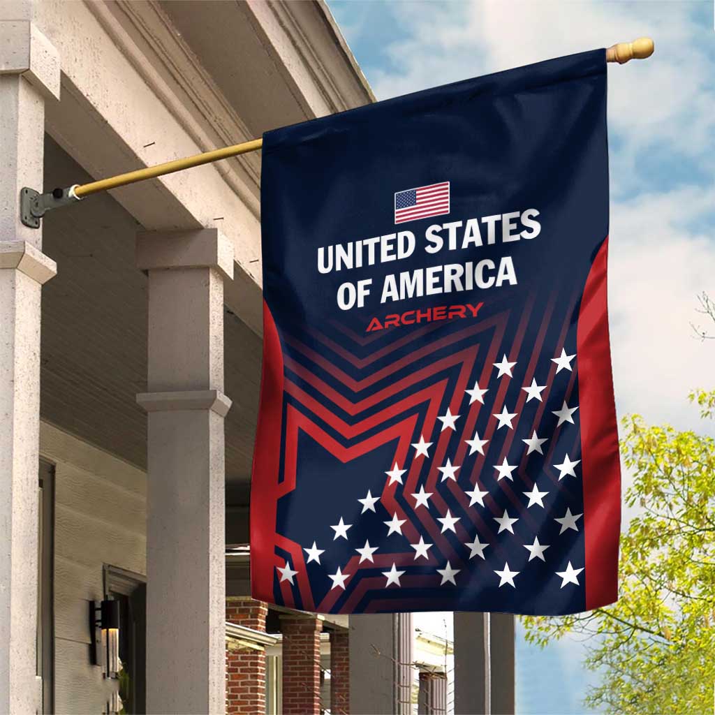 Personalized USA 2025 Archery Garden Flag Aim Shoot Win