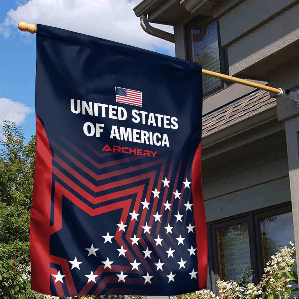 Personalized USA 2025 Archery Garden Flag Aim Shoot Win