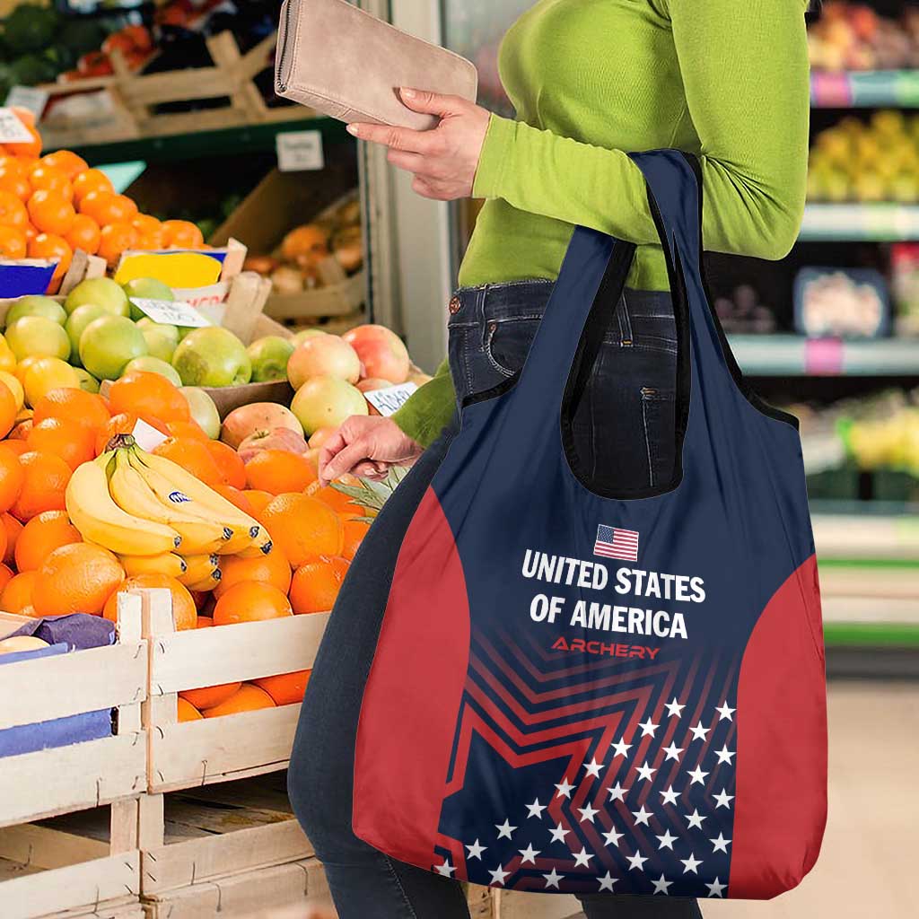 Personalized USA 2025 Archery Grocery Bag Aim Shoot Win