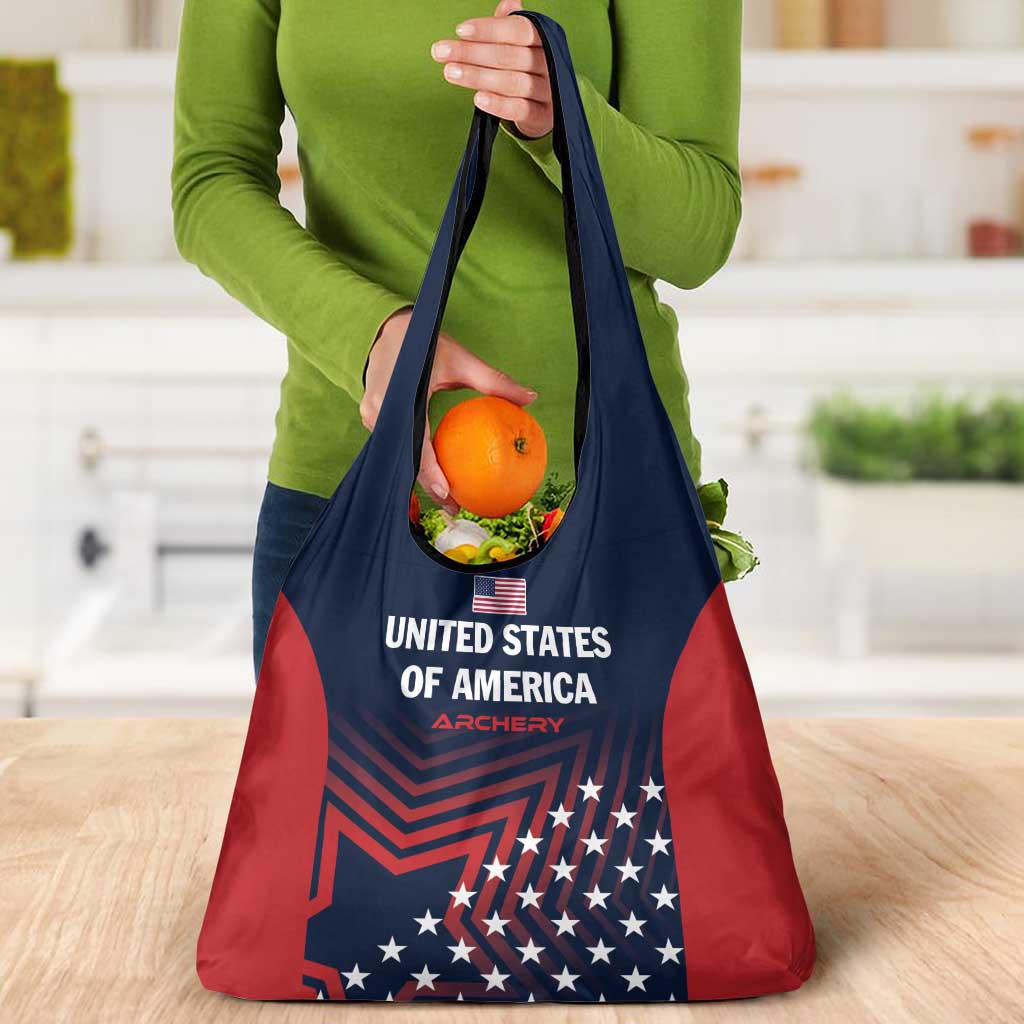Personalized USA 2025 Archery Grocery Bag Aim Shoot Win