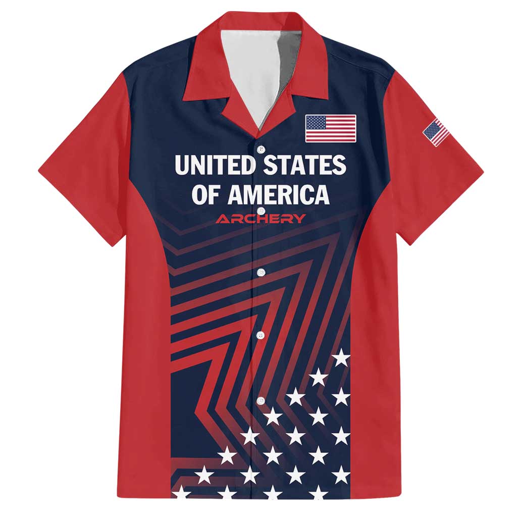 Personalized USA 2025 Archery Hawaiian Shirt Aim Shoot Win