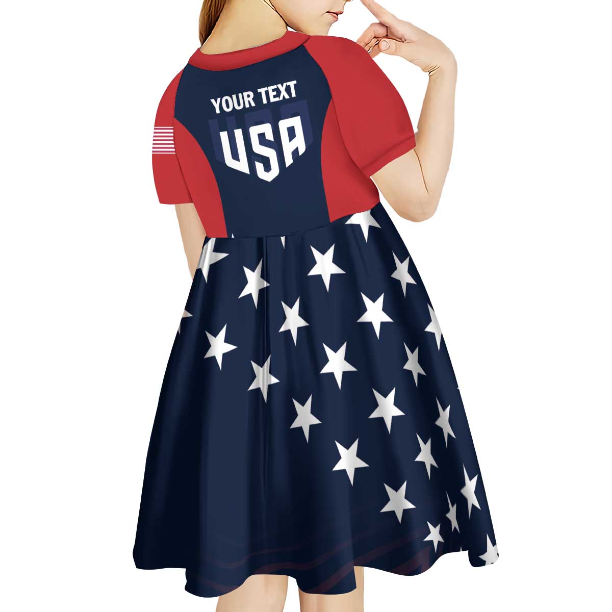 Personalized USA 2025 Archery Kid Short Sleeve Dress Aim Shoot Win