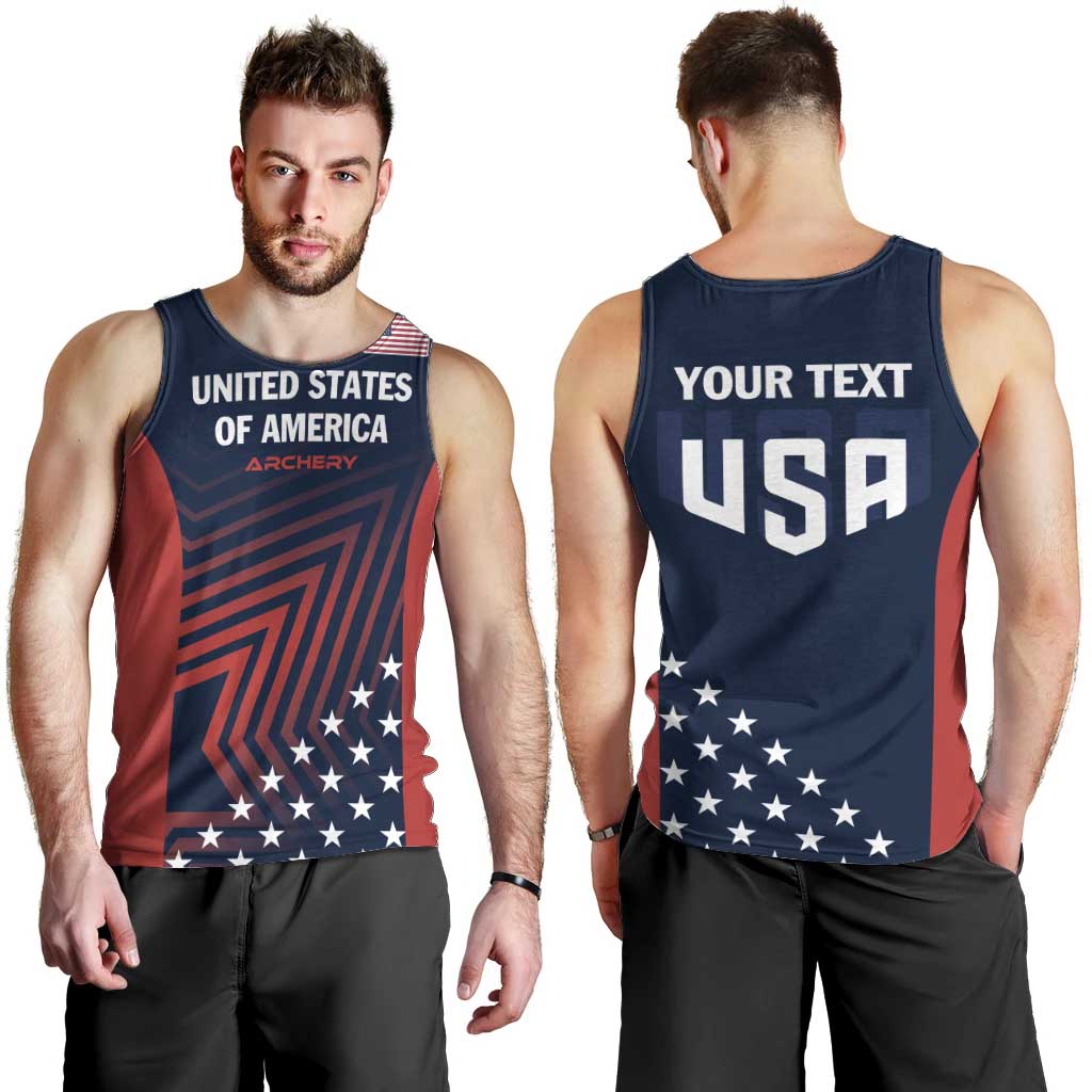 Personalized USA 2025 Archery Men Tank Top Aim Shoot Win