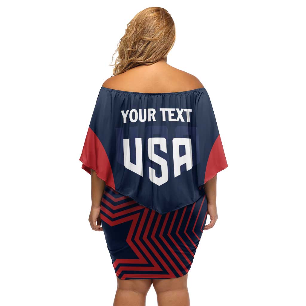 Personalized USA 2025 Archery Off Shoulder Short Dress Aim Shoot Win