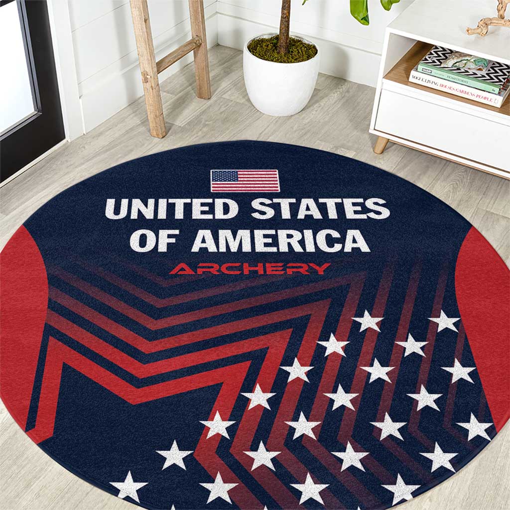 Personalized USA 2025 Archery Round Carpet Aim Shoot Win