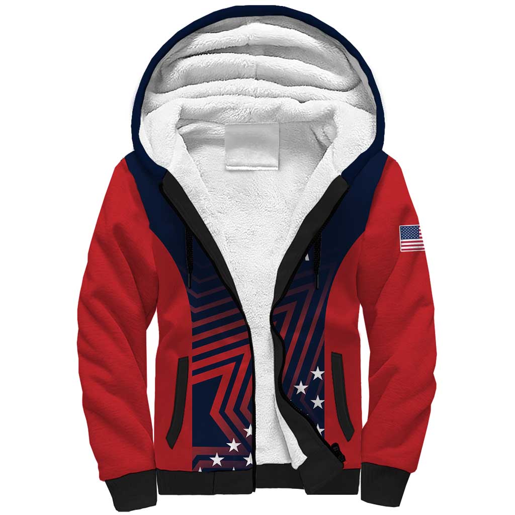 Personalized USA 2025 Archery Sherpa Hoodie Aim Shoot Win