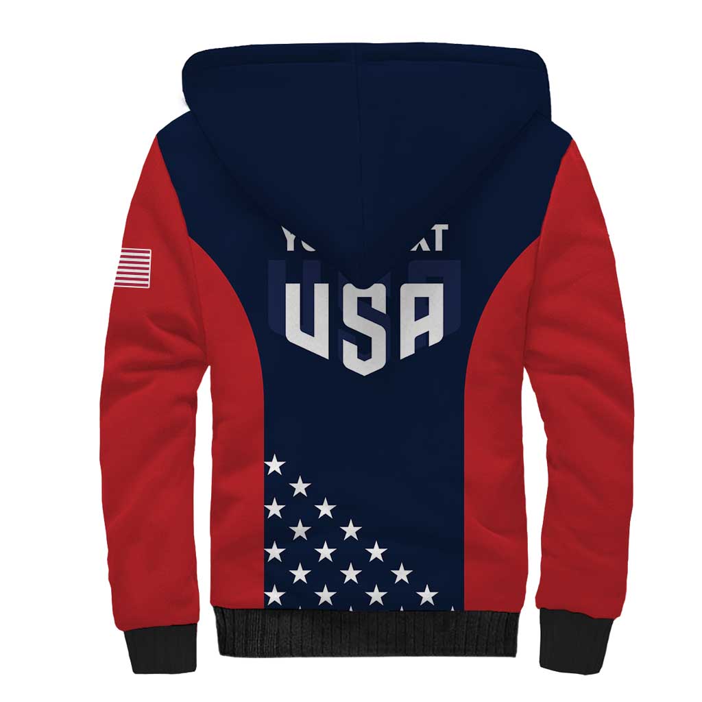 Personalized USA 2025 Archery Sherpa Hoodie Aim Shoot Win