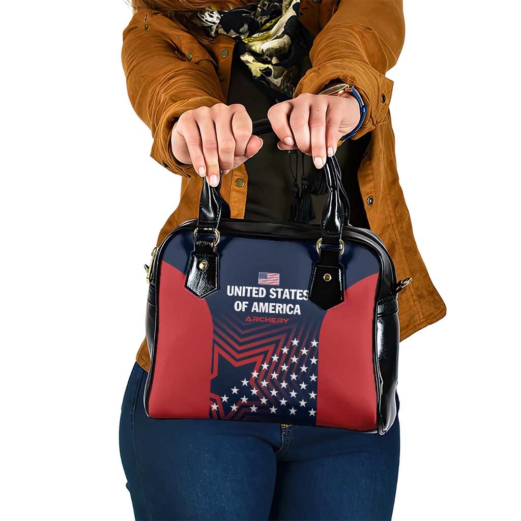 Personalized USA 2025 Archery Shoulder Handbag Aim Shoot Win