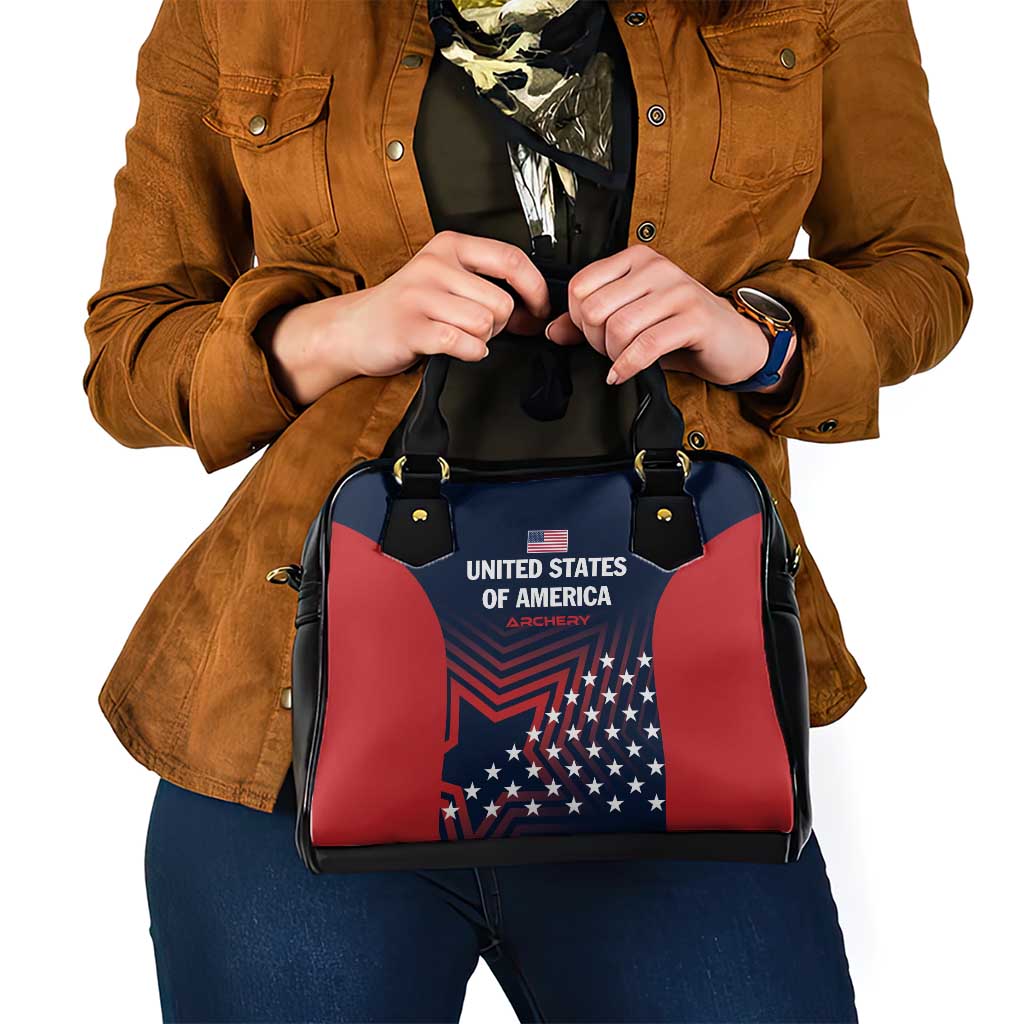 Personalized USA 2025 Archery Shoulder Handbag Aim Shoot Win