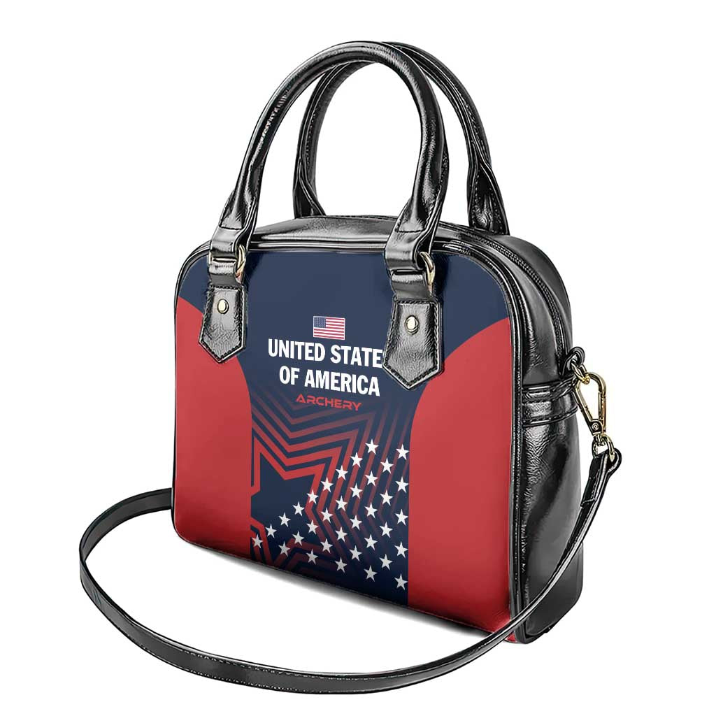 Personalized USA 2025 Archery Shoulder Handbag Aim Shoot Win