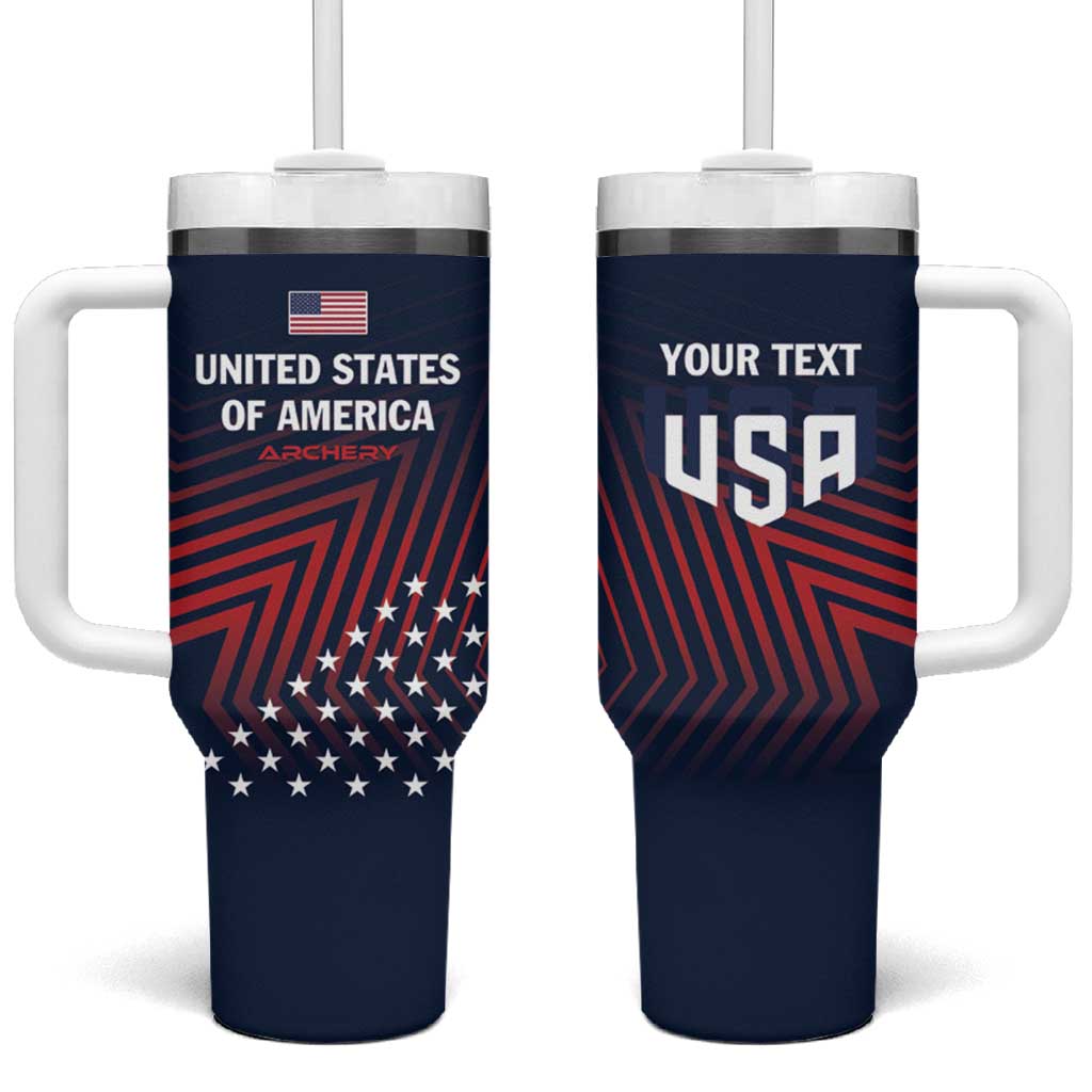 Personalized USA 2025 Archery Tumbler With Handle Aim Shoot Win