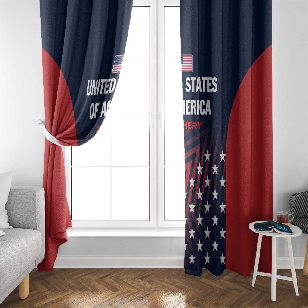 Personalized USA 2025 Archery Window Curtain Aim Shoot Win